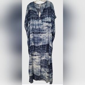 Elan at the Beach Blue Batik Cafatan Kafatan Dual Length Size Small